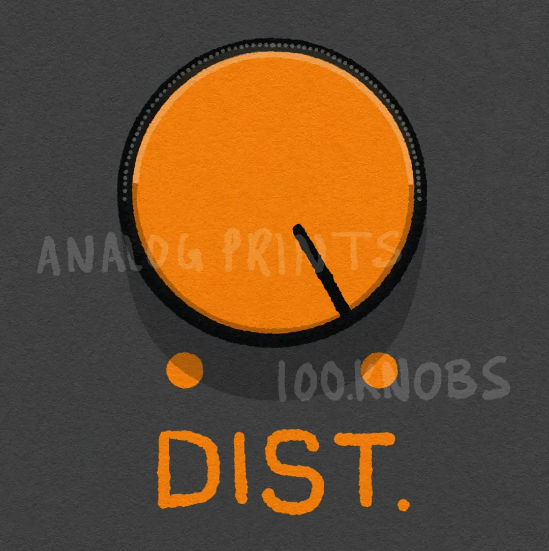 #100knobs 054/100 Distortion Level POSTER