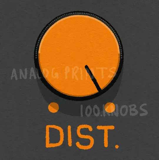 #100knobs 054/100 Distortion Level POSTER