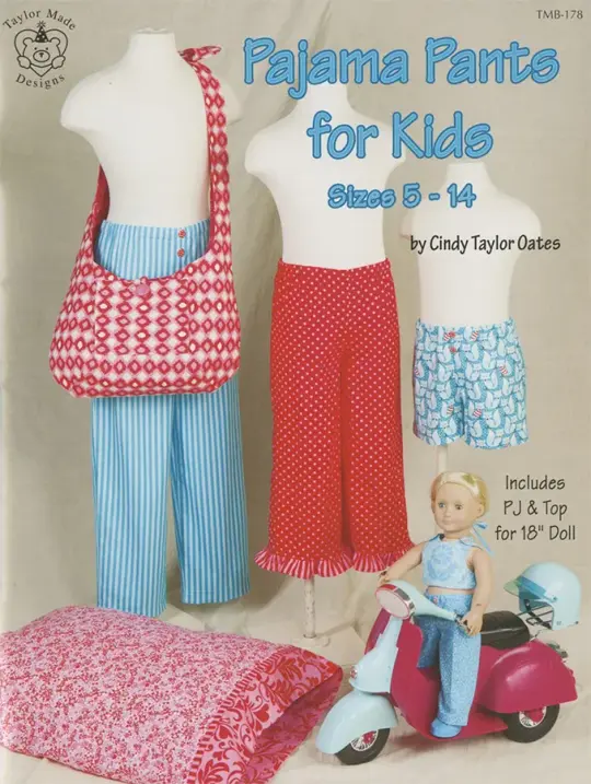 Pajama Pants for Kids & Dolls-Pattern Book