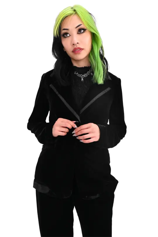 Eileen Velvet Blazer - Final Sale - X-Small left!