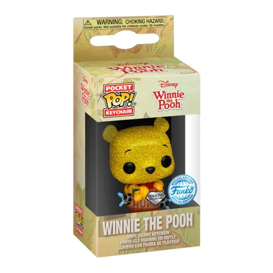Pop! Pooh Gold Keychain