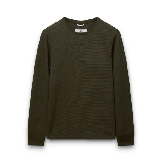 Lightweight Waffle Standard Henley