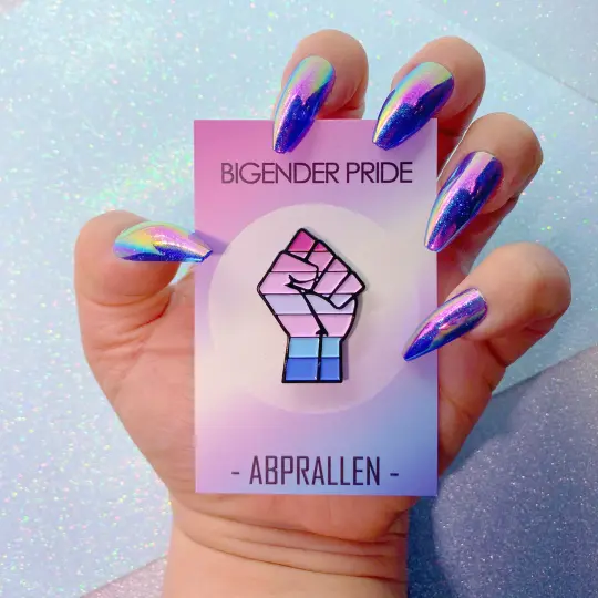 Bigender Pride Flag Enamel Pin