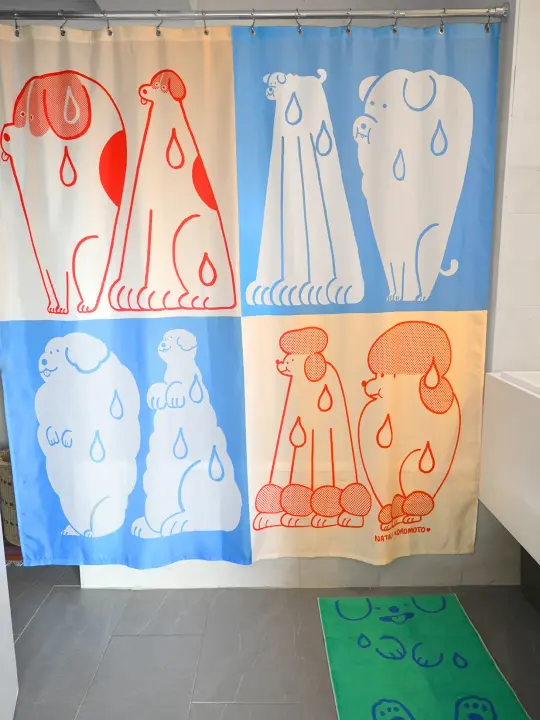 "WET DOGS" Shower curtain