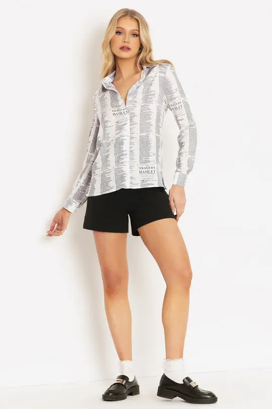 Hamlet White Long Sleeve Work It Shirt