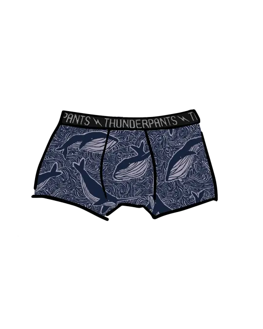Kid's Boxer Brief Whale Whale Whale
