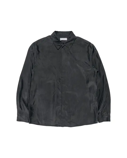 Amomento Cupro Shirt Charcoal