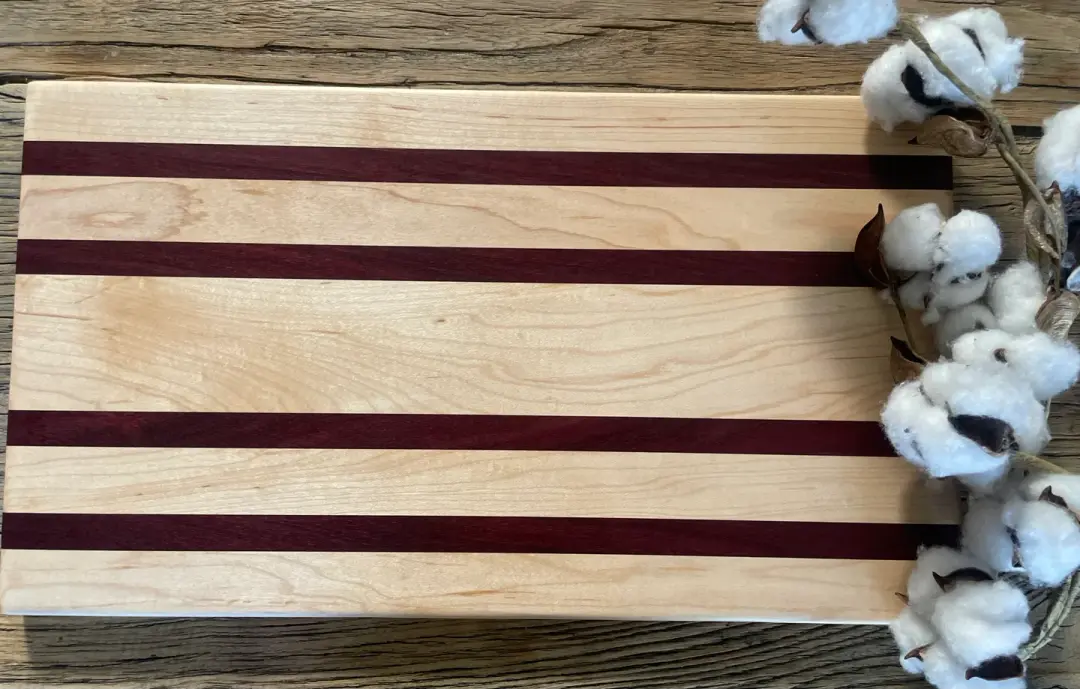 25M021 - Mixed Maple & Purpleheart Board