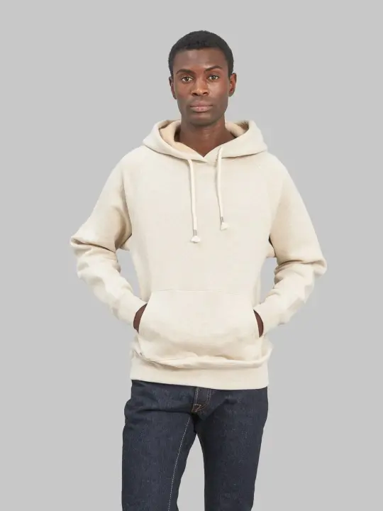 Wonder Looper Pullover Hoodie Fleeced Foxfibre® Oatmeal