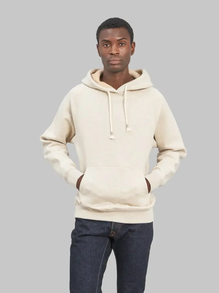Wonder Looper Pullover Hoodie Fleeced Foxfibre® Oatmeal