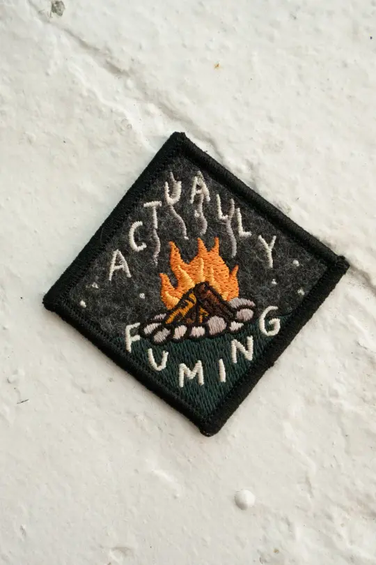 Actually Fuming - Felt Sticky Patch