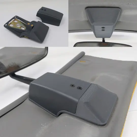 88-91 Honda Prelude Seatbelt Warning Base / Rear View Mirror Cover Trim (Blanking Version)