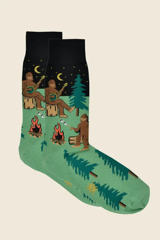 Sasquatch Camp Out Socks