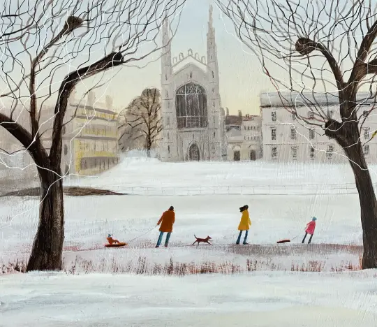 Snow Along the Backs  (PRINT)