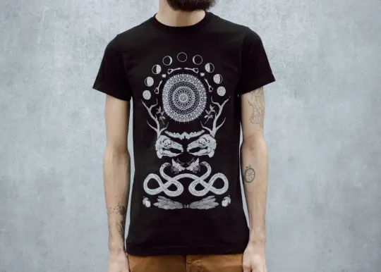 Rabbit Skull Antler T-Shirt
