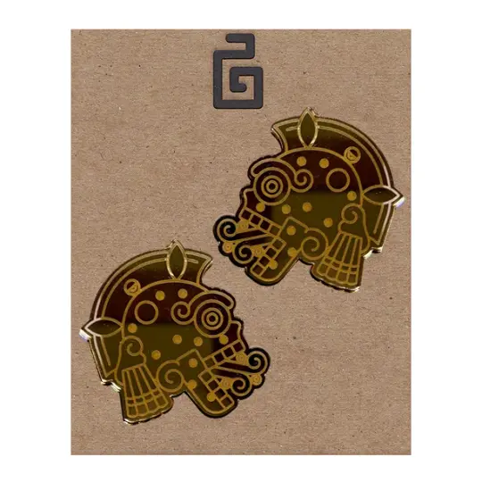 miquiztli / acrylic / gold