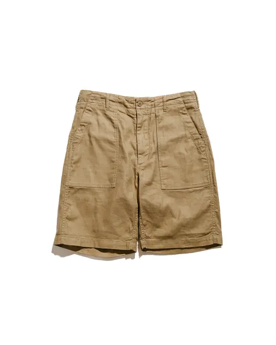 Engineered Garments Fatigue Short Khaki CL Java Cloth