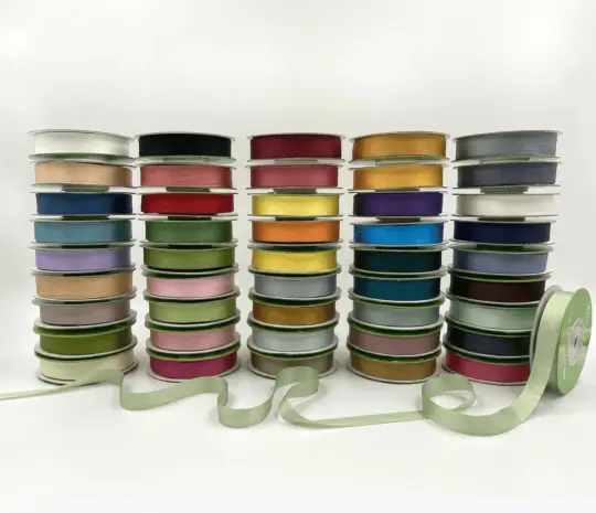 1/2 Inch Silk Ribbon 100% hand-dyed silk ribbon spool