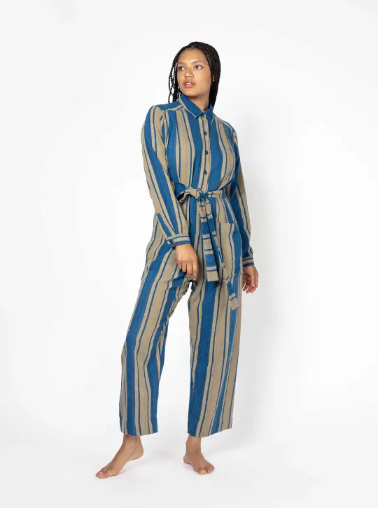 sample sale | lennon jumpsuit elderberry | XS