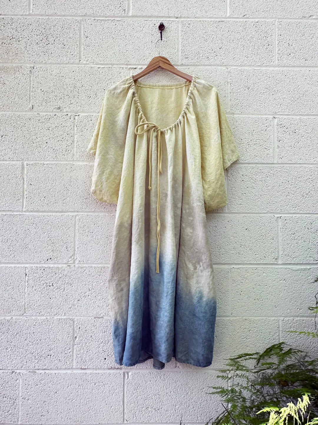 Drawstring Collar Bumble Bee Ayurvastra Kaftan (31)