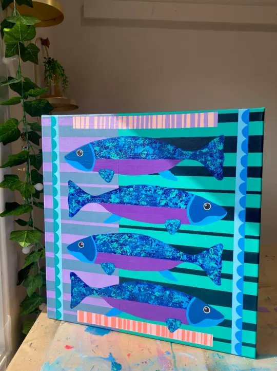 Original Artwork - Oceanside 46 x 46cms