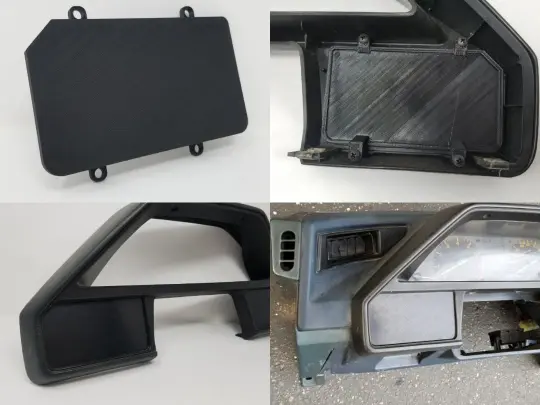 84-87 Honda CRX Defroster / Dimmer Switch Delete Plate