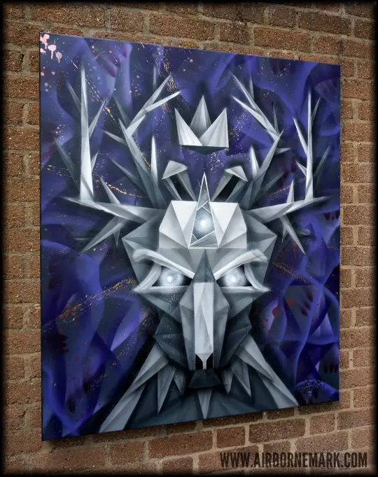 Origami White Hart