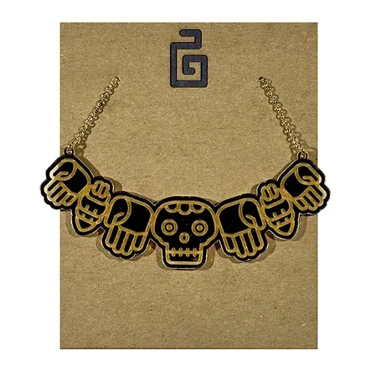 coatlicue / necklace / gold