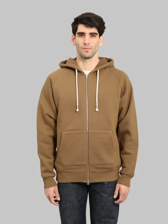 Wonder Looper Zip Hoodie 876gsm Double Heavyweight French Terry Dune