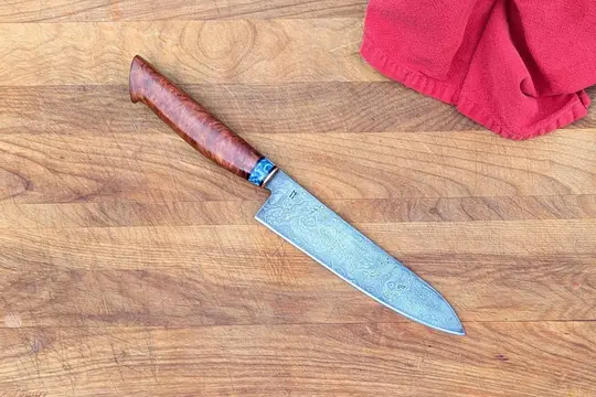 7.25″ Damascus Coral Petty