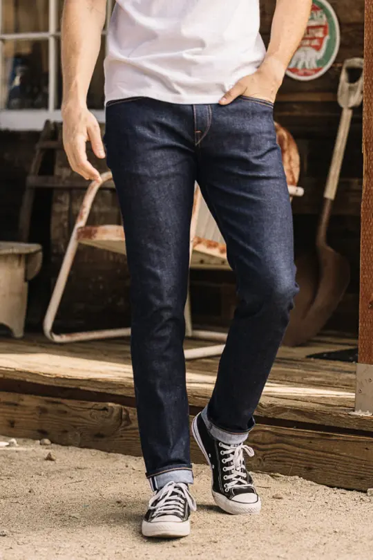 The Scissors Slim tapered- Indigo Raw 10.5oz Selvedge