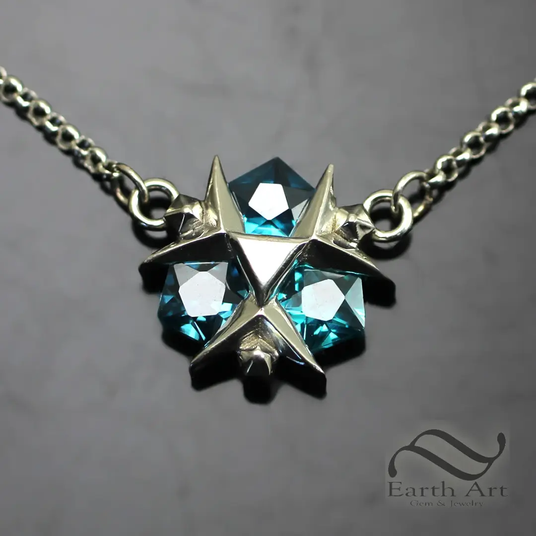Zora's Sapphire Necklace- Sterling Silver