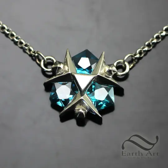 Zora's Sapphire Necklace- Sterling Silver