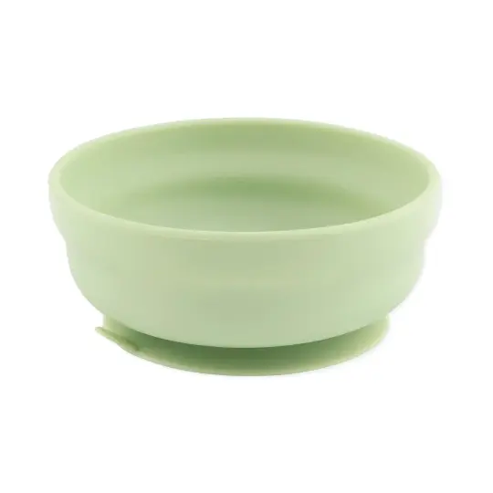 Silicone Grip Bowl: Sage