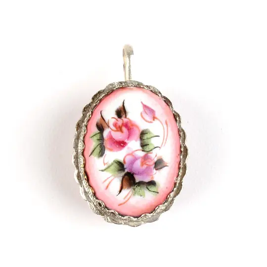 Pink Finift Locket Pendant