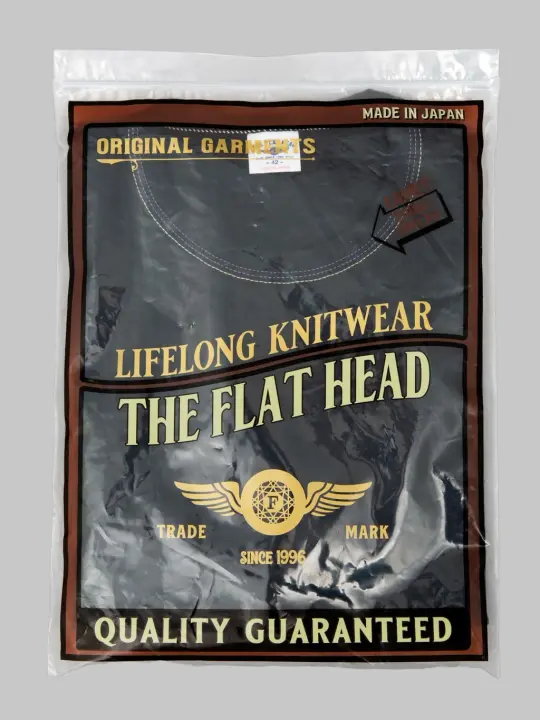 The Flat Head Loopwheeled Heavyweight Plain T-Shirt Black