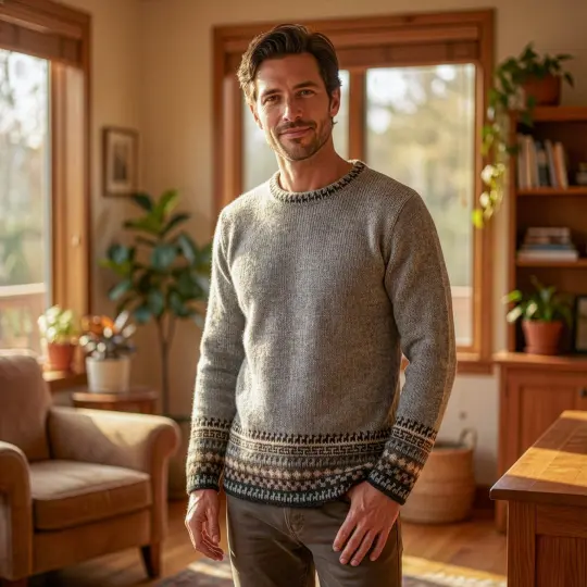 Alpaca Inca Patterned Sweater