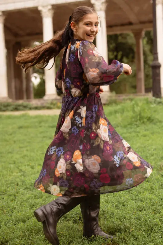 Mini Kelley Dress in Winter Floral