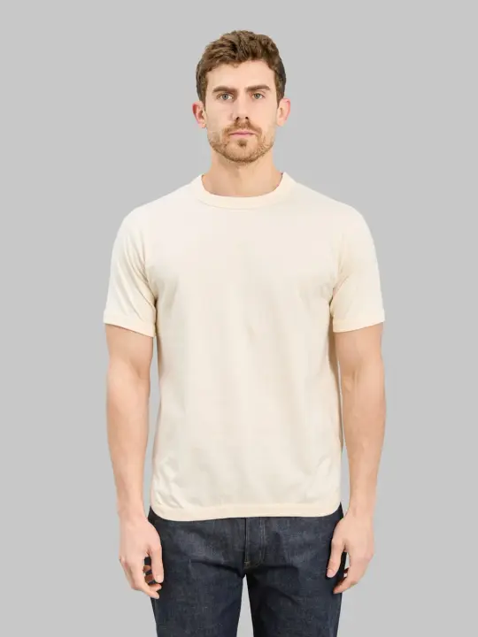 Fullcount  5222 Flat Seam Heavyweight T-Shirt Ecru