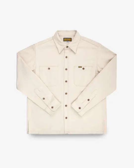 13oz Oxford Cloth Work Overshirt - Ivory
