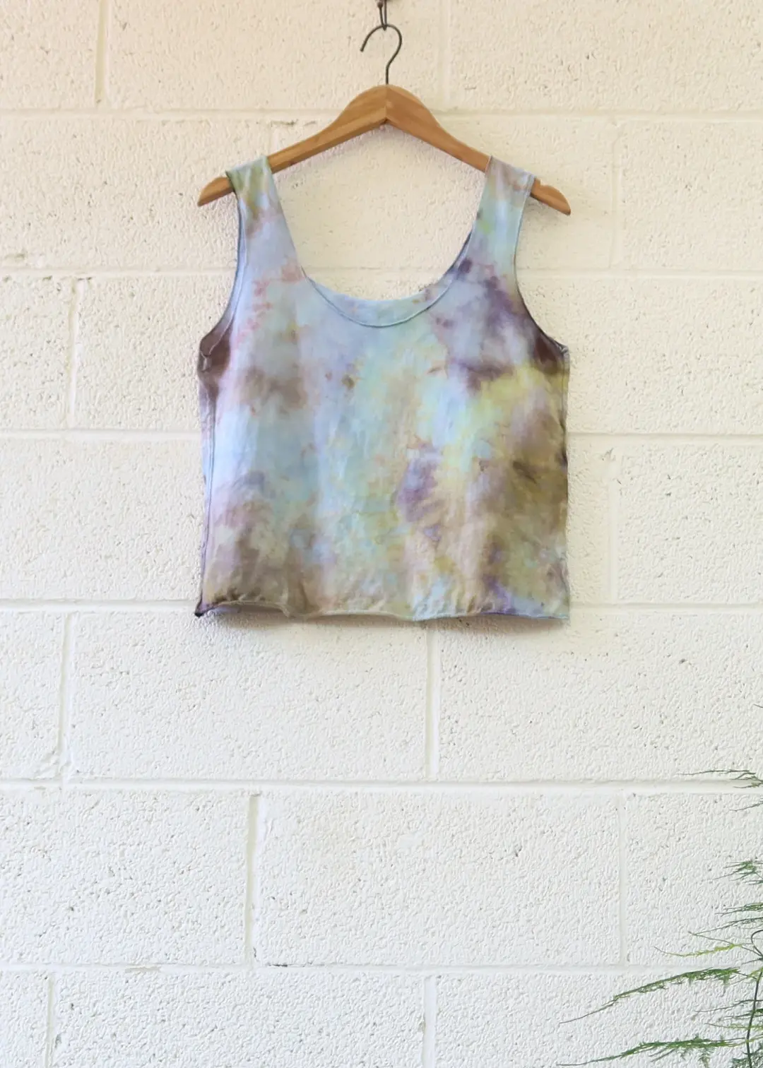OOAK - Eos Cropped Tank / L / Tissue / Ice Dye (403)