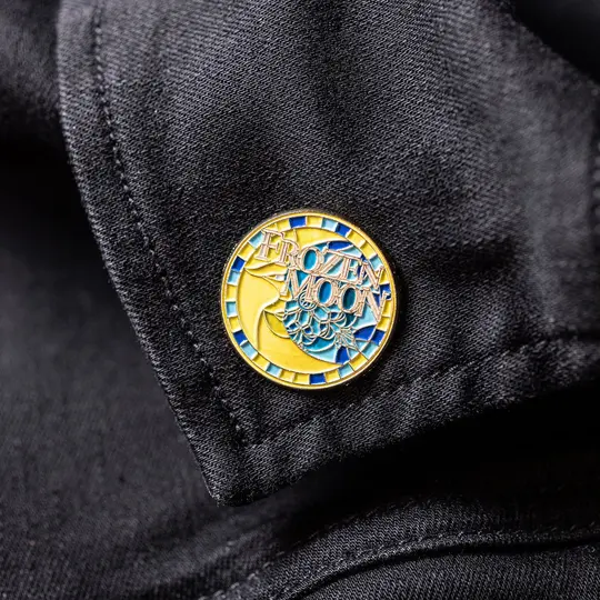 Frozen Moon Enamel Pin