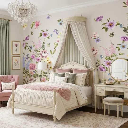 Floral Border Wallpaper by Loomwell