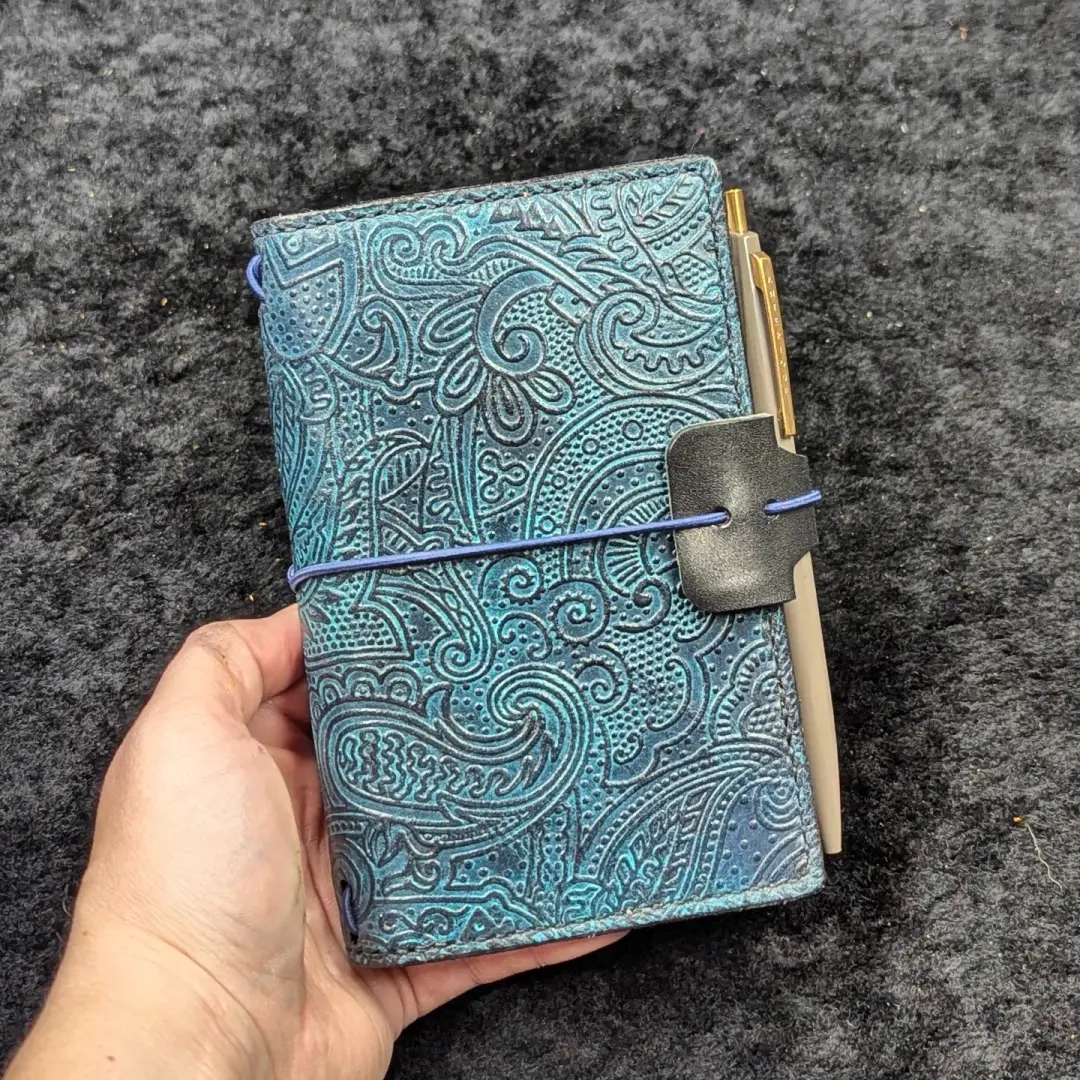 CUSTOM Traveller's Notebook | Paisley Pocket for S.R.