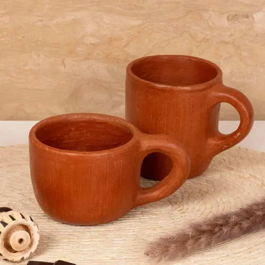 Red Clay Terracotta Mug