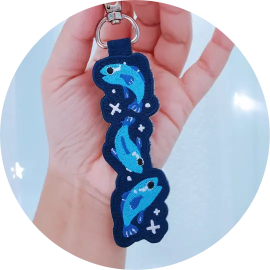 Crybaby Embroidered Keychain