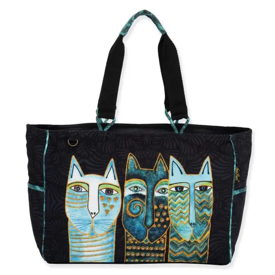 Cat Star Gazers Large Tote