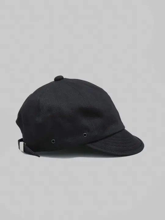 Mighty Shine Twill Bridge Cap Type 2 Black