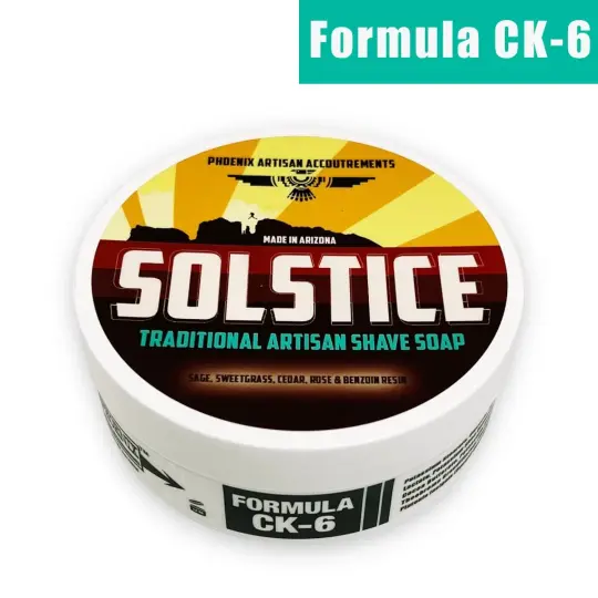 Solstice Artisan Shave Soap | Ultra Premium Formula CK-6