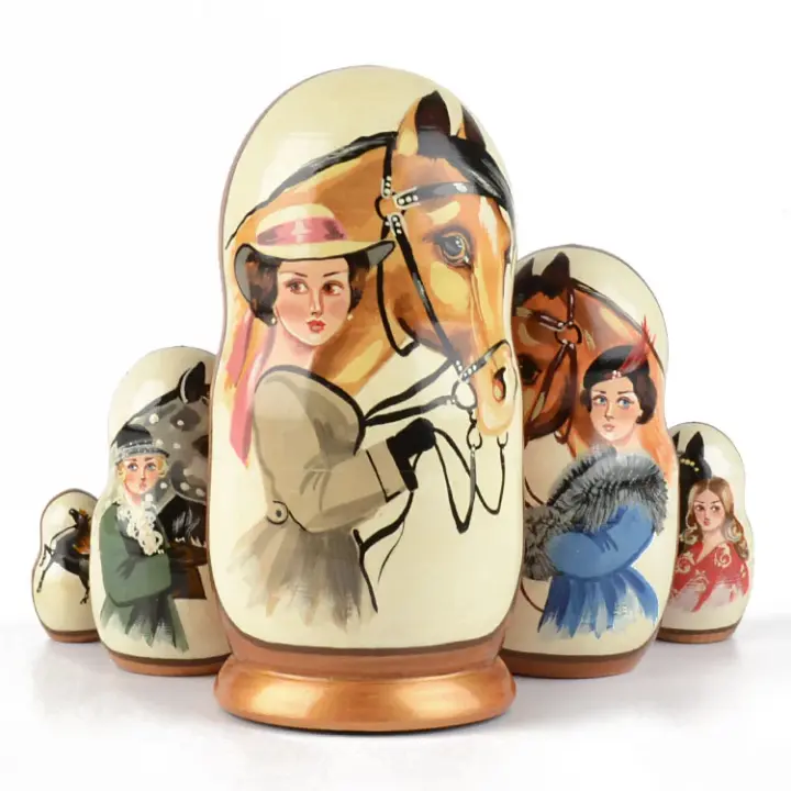 Lady & Horse Matryoshka Doll